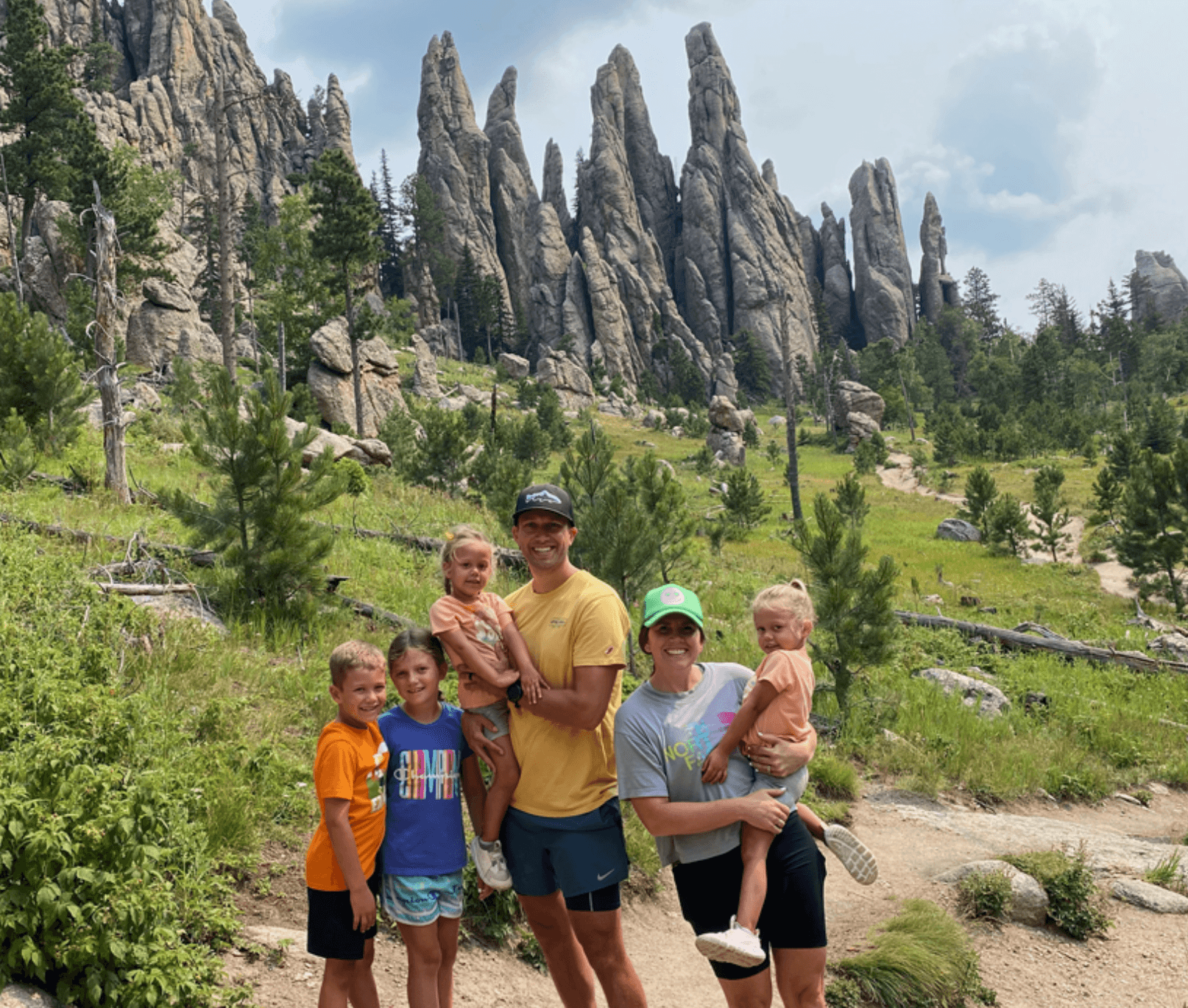Nathan Eller, CCIM with his family in the Black Hills