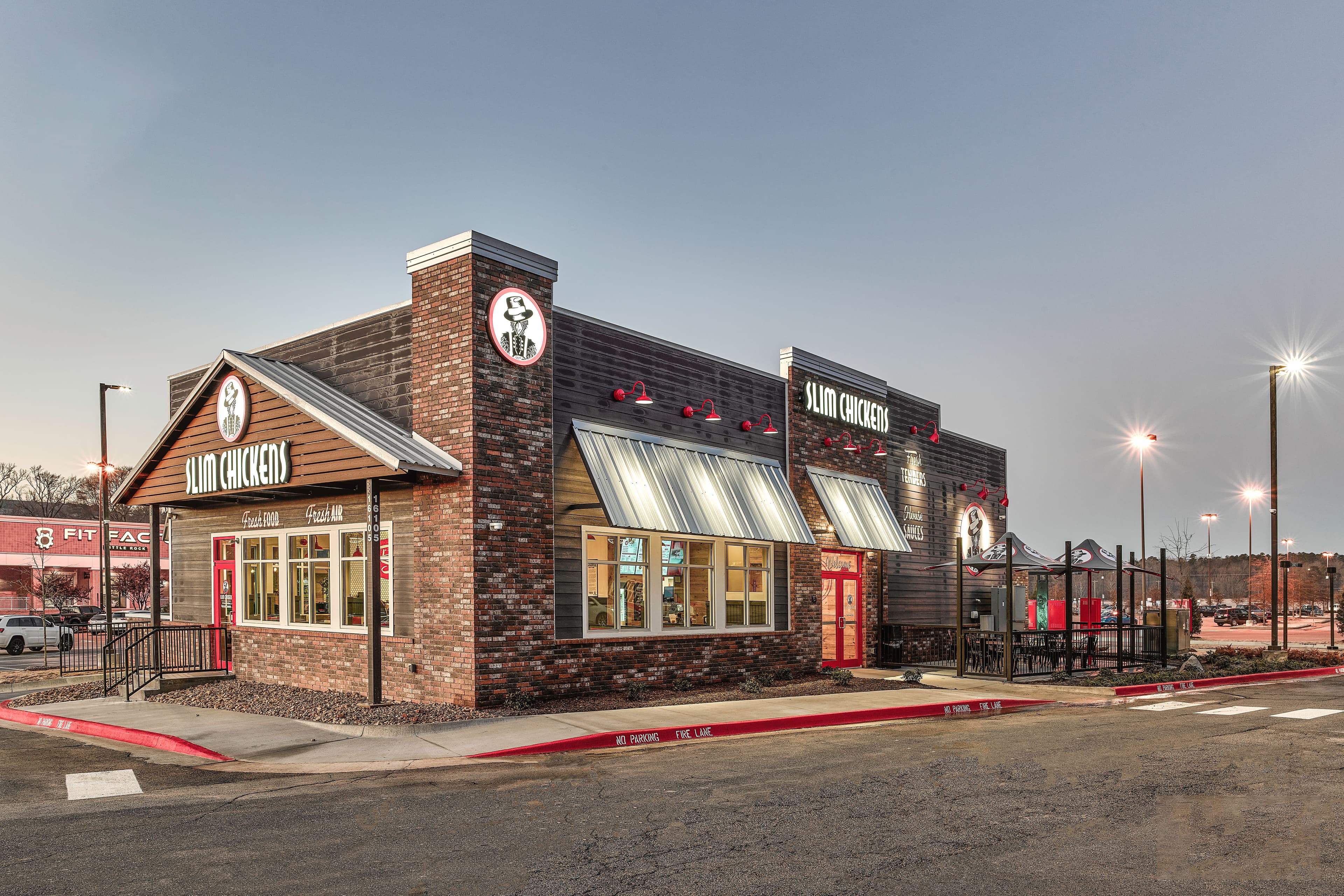 Slim Chickens restaurant at Chenal Shopping Center in Little Rock, AR