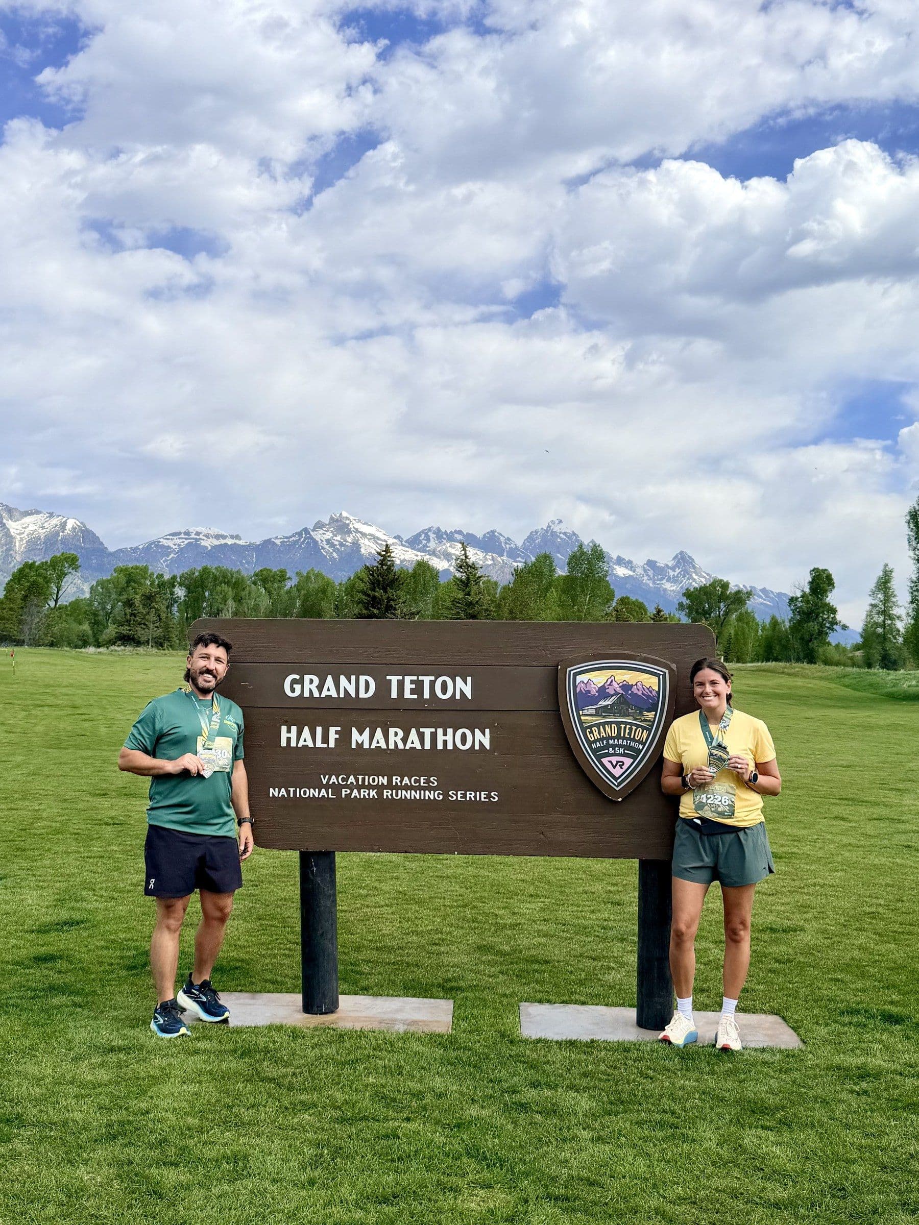 Joshua Brown at the Grand Teton Half Marathon