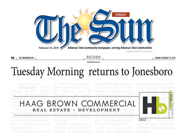 Jonesboro Sun Tuesday Morning